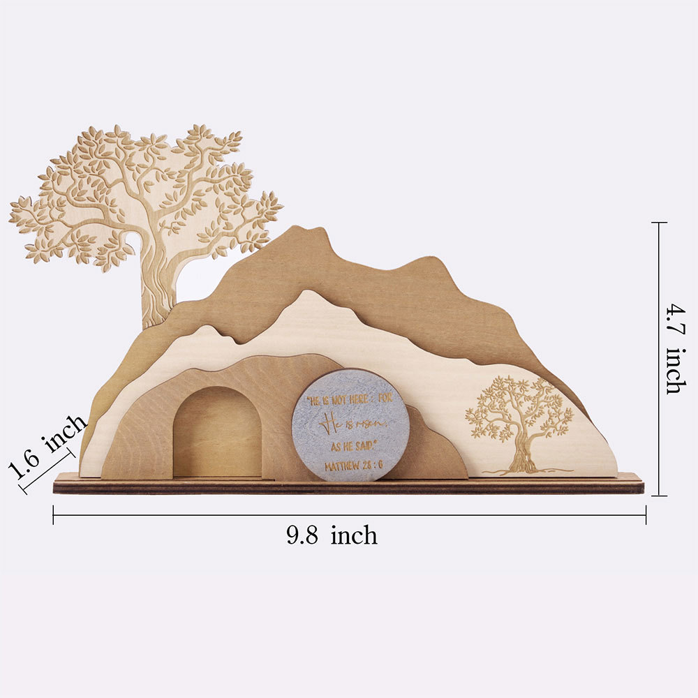 Empty Tomb Wooden Easter Decor