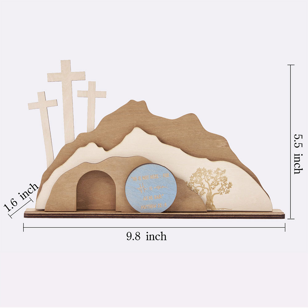 Empty Tomb Wooden Easter Decor