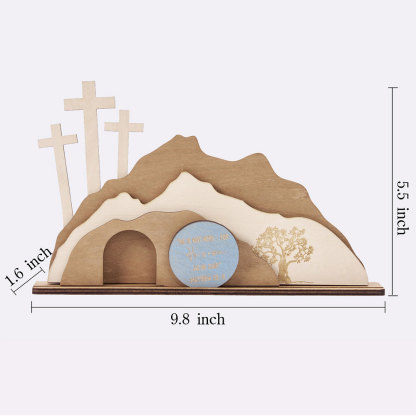 Empty Tomb Wooden Easter Decor