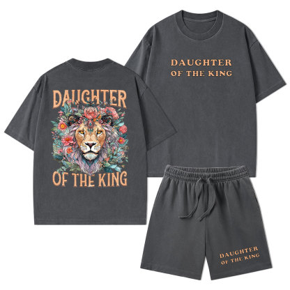 Daughter Of The King Christian Washed T-Shirt & Shorts