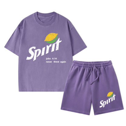 Spirit Christian Washed T-Shirt & Shorts