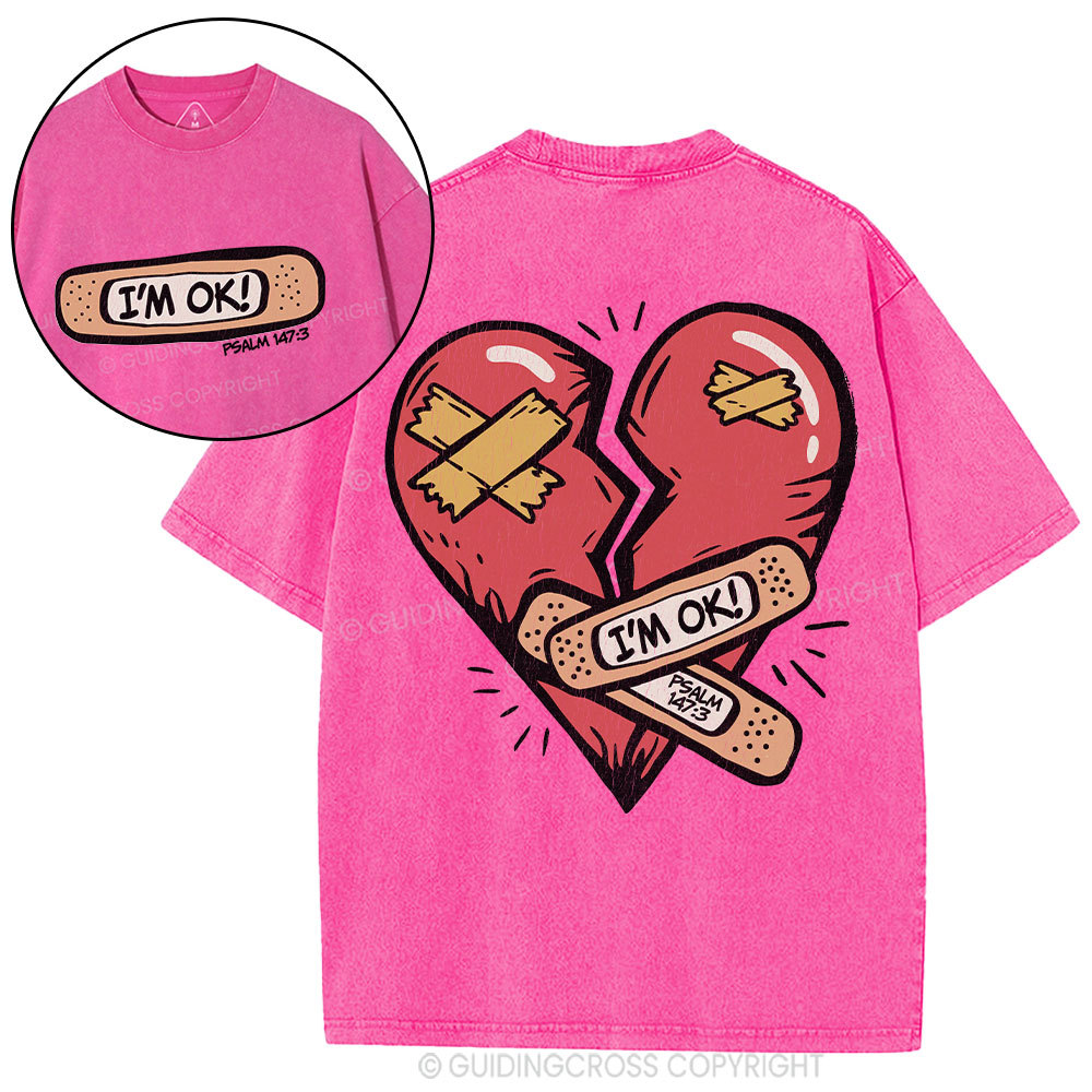 I'm OK christian Washed T-Shirt