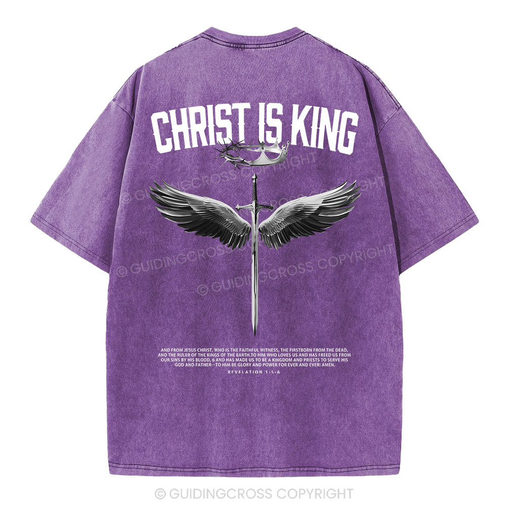 Christ Is King Christian Washed T-Shirt