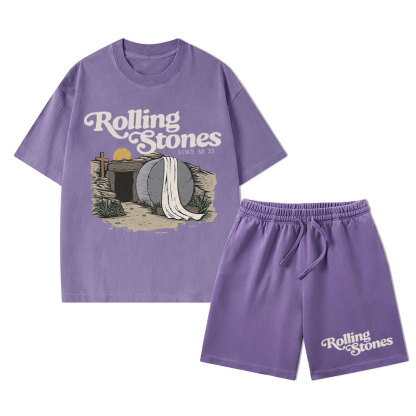 Rolling Stone Christian Washed T-Shirt & Shorts