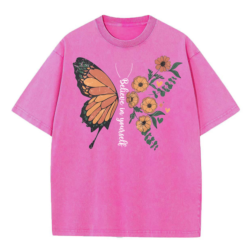 Believe In Yourself Christian Washed T-Shirt