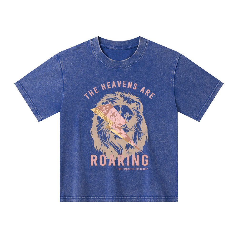 The Heavens Are Roaring Kid Washed T-Shirt