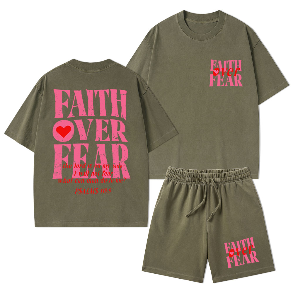 Daughter Of The King Christian Washed T-Shirt & Shorts