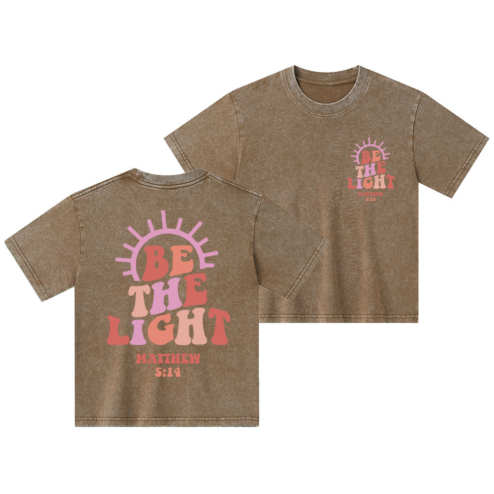 Be The Light Kid Washed T-Shirt