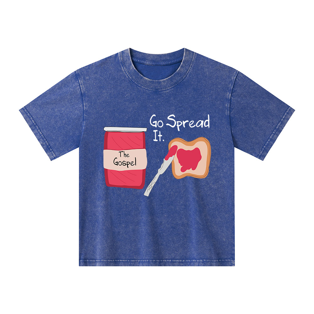 The Gospel Go Spread It Kid Washed T-Shirt