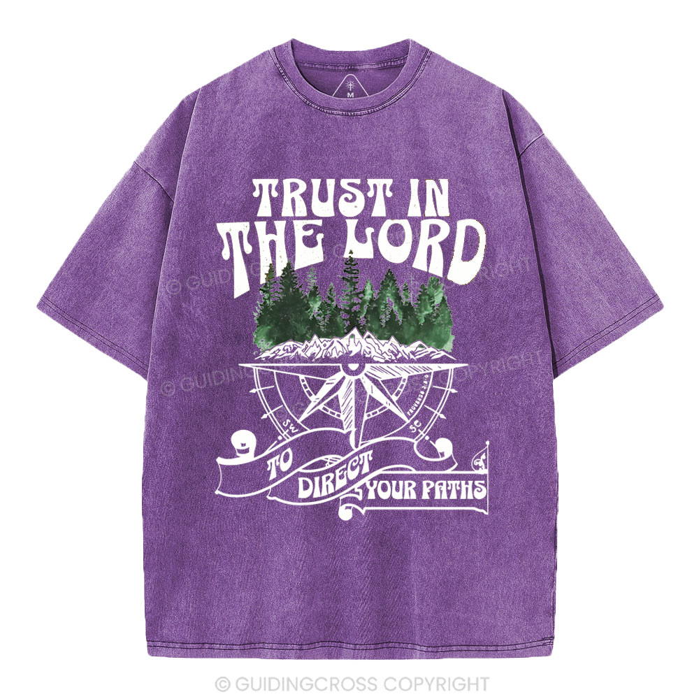 Trust In The Lord Christian Washed T-Shirt