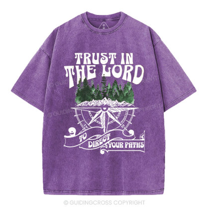 Trust In The Lord Christian Washed T-Shirt
