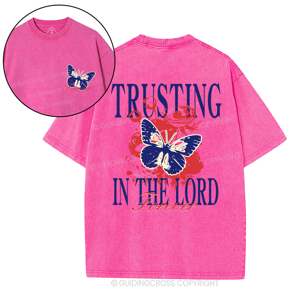 Trusting In The Lord Christian Washed T-Shirt