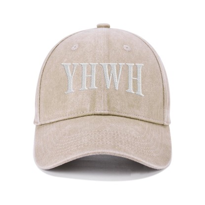 YHWH Embroidered Christian Washed Hat