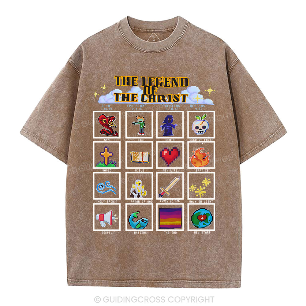 The Legend Of The Christ Christian Washed T-Shirt