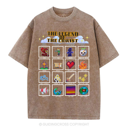 The Legend Of The Christ Christian Washed T-Shirt