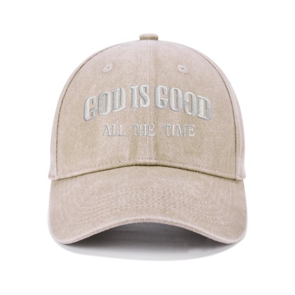 God Is Good All The Time Christian Washed Hat