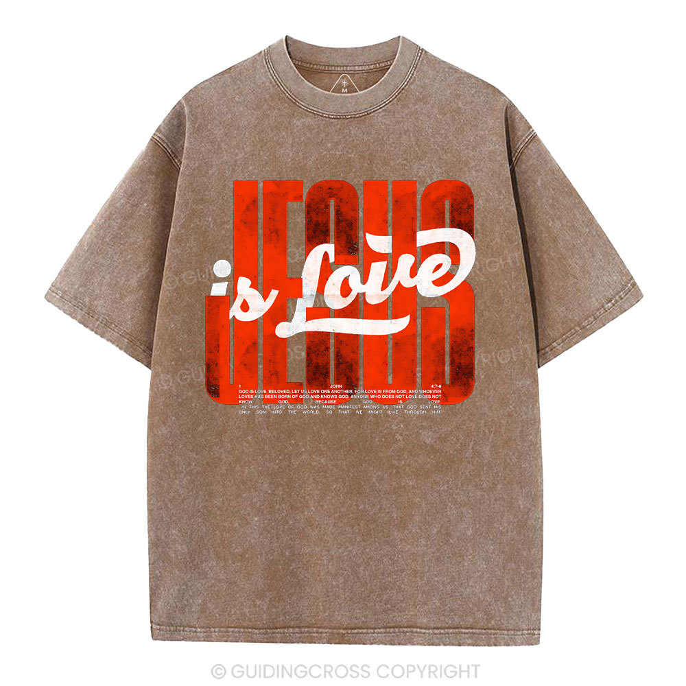 Jesus Is Loved Christian Washed T-Shirt