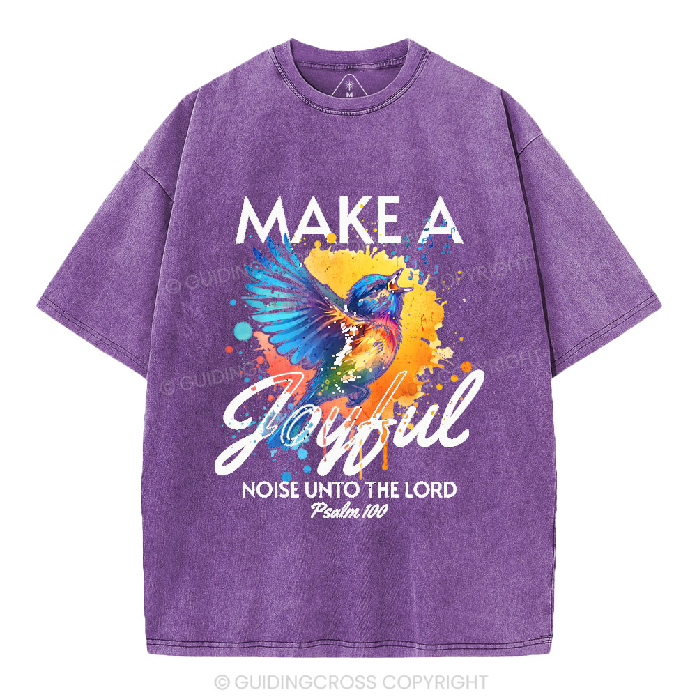 Make A Joyful Christian Washed T-Shirt