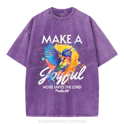 Make A Joyful Christian Washed T-Shirt