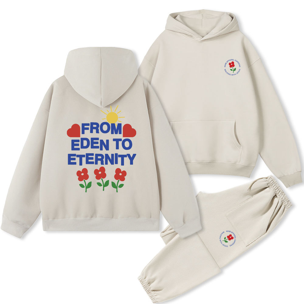 From Eden To Eternity Christian Fleece Hoodie Set