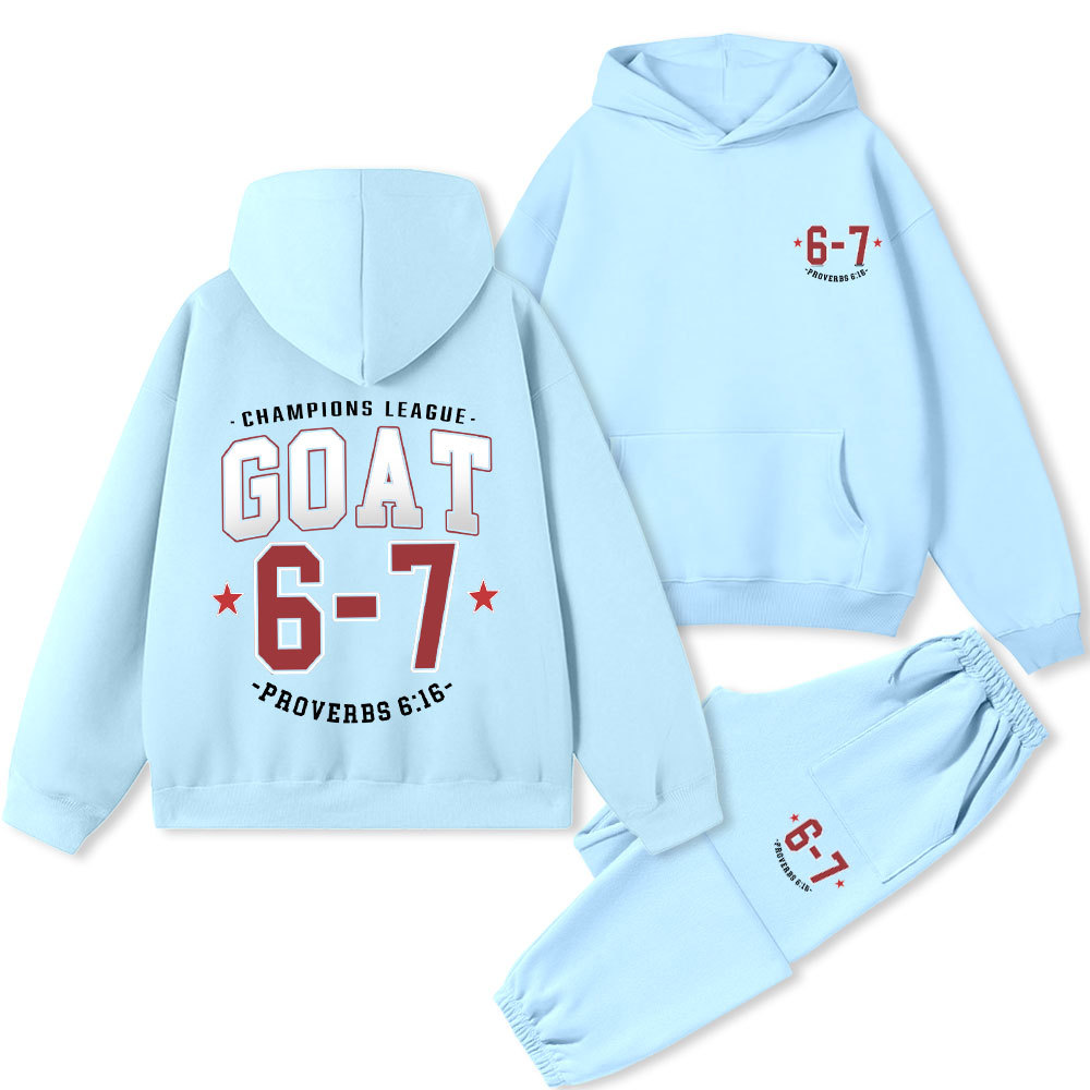 Champions League GOAT Christian Premium Fleece Hoodie Set