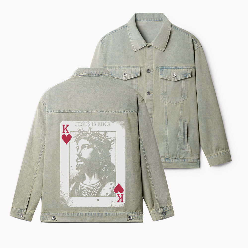 Jesus Is King Christian Denim Jacket