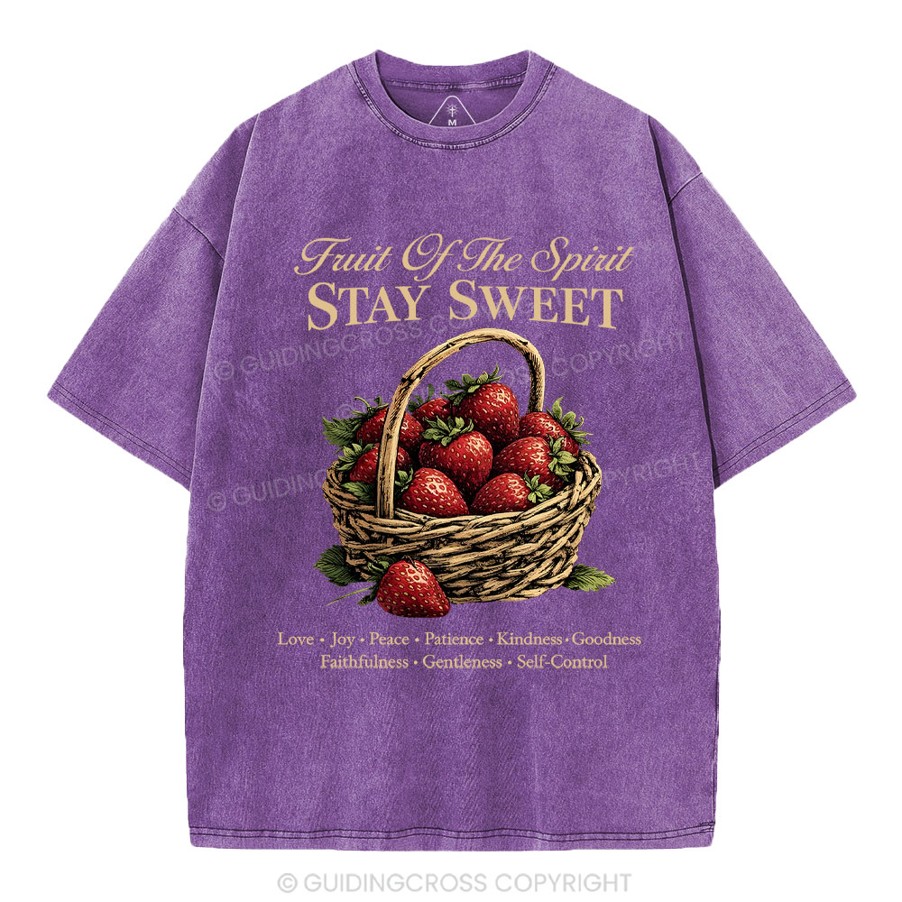 Stay Sweet Christian Washed T-Shirt