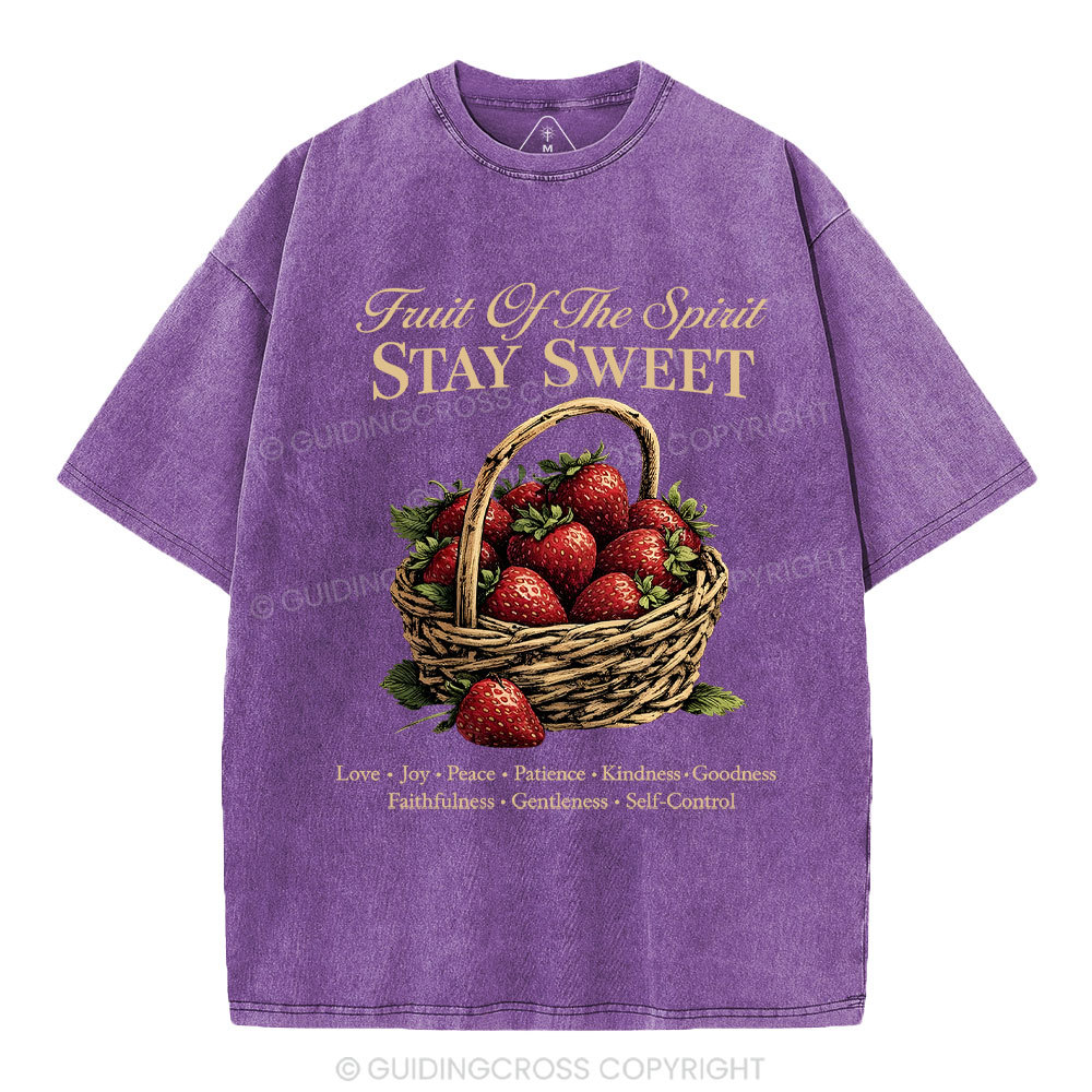 Stay Sweet Christian Washed T-Shirt