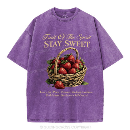 Stay Sweet Christian Washed T-Shirt