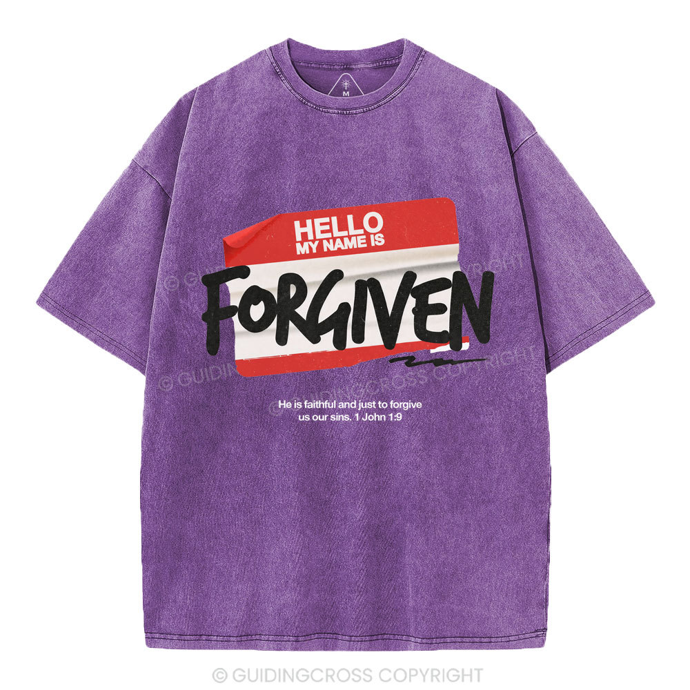 My Name Is Forgiven Christian Washed T-Shirt