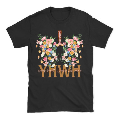 YHWH Floral Christian T-Shirt