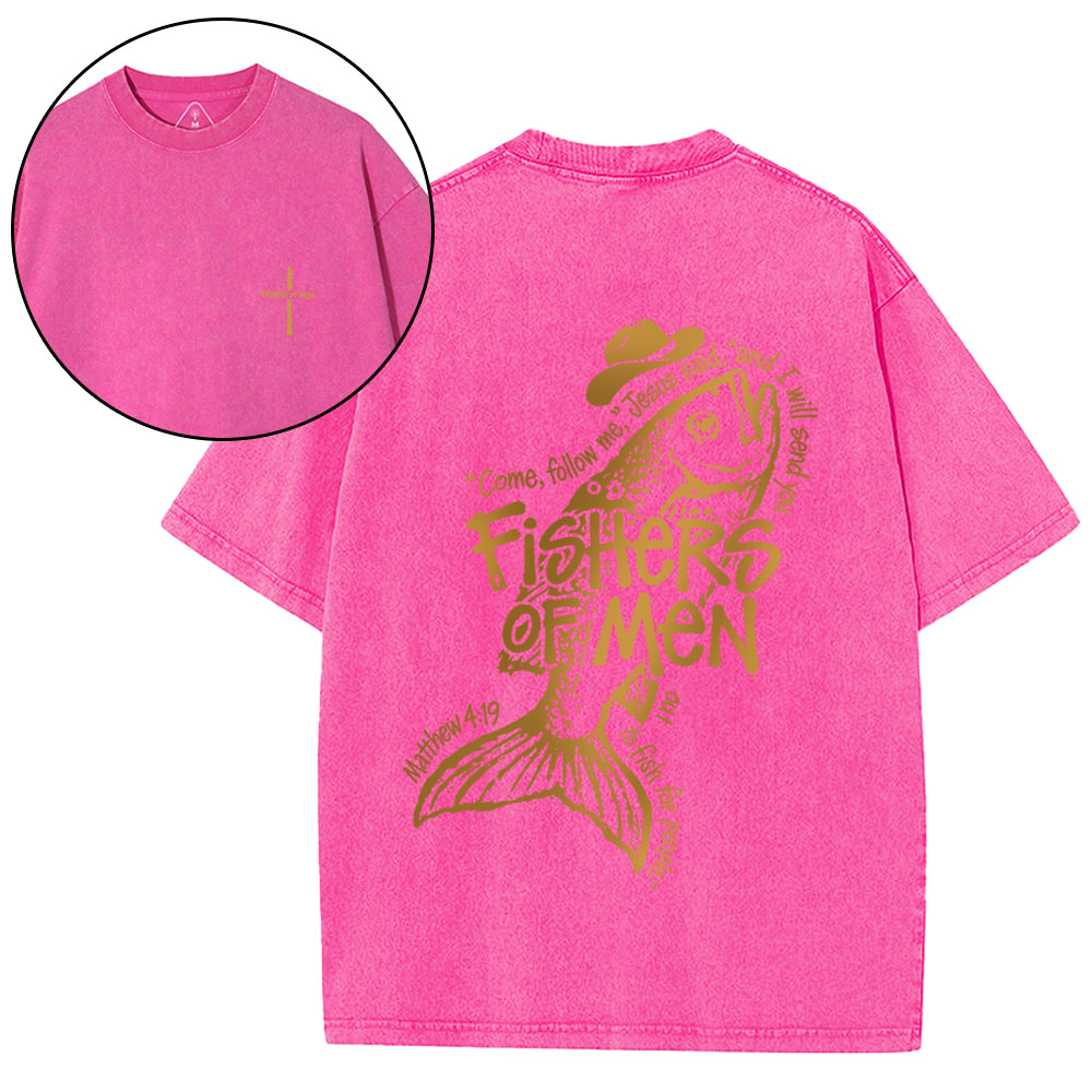 Fsihers Of Man Christian Washed T-Shirt