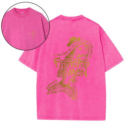 Fsihers Of Man Christian Washed T-Shirt