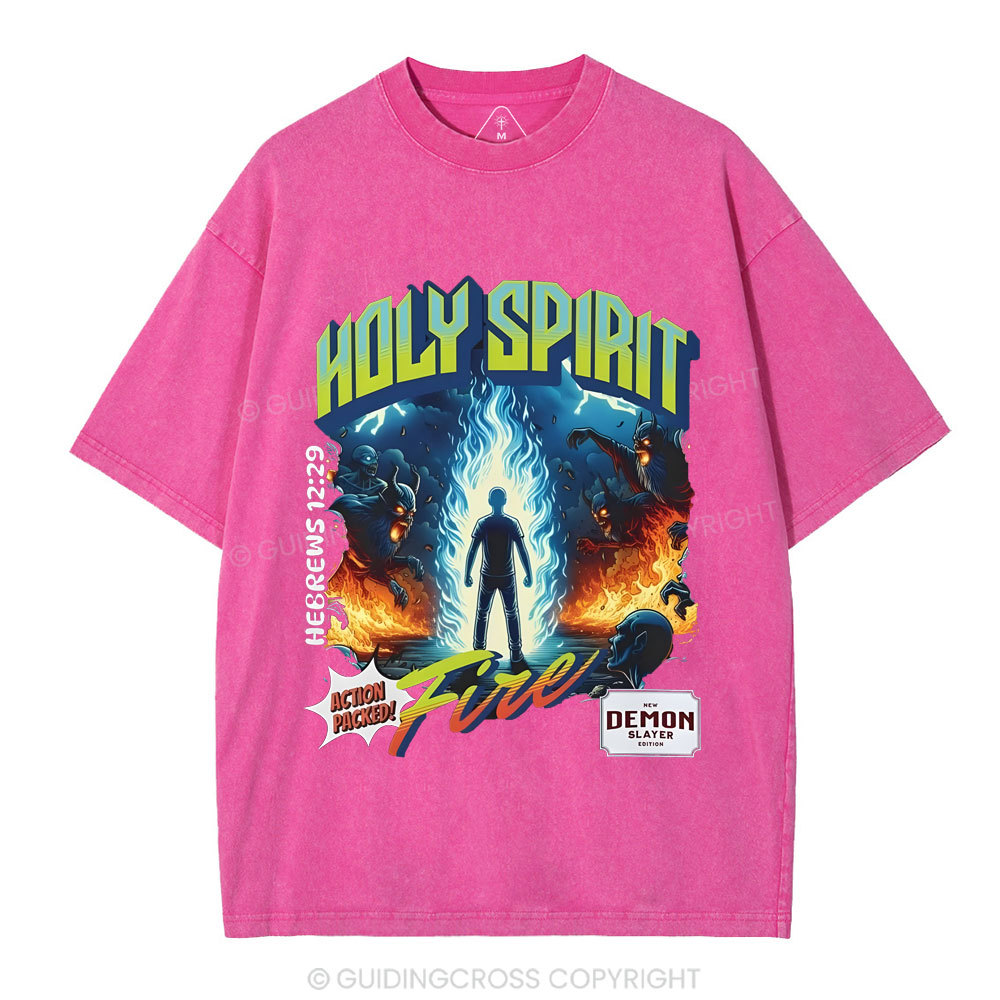 Holy Spirit Chirstian Washed T-Shirt
