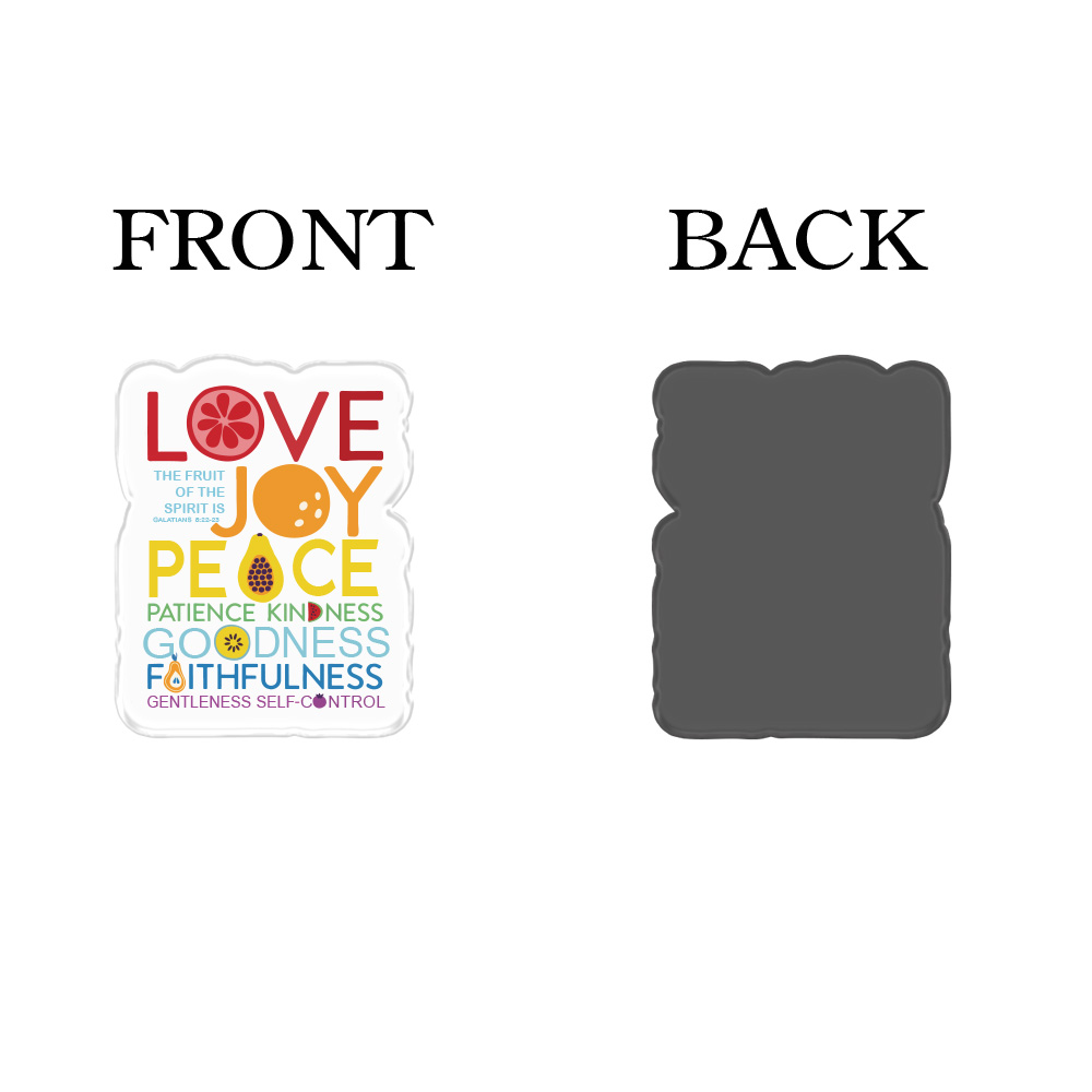 The Fruit Of Spirit Acrylic Refrigerator Magnets