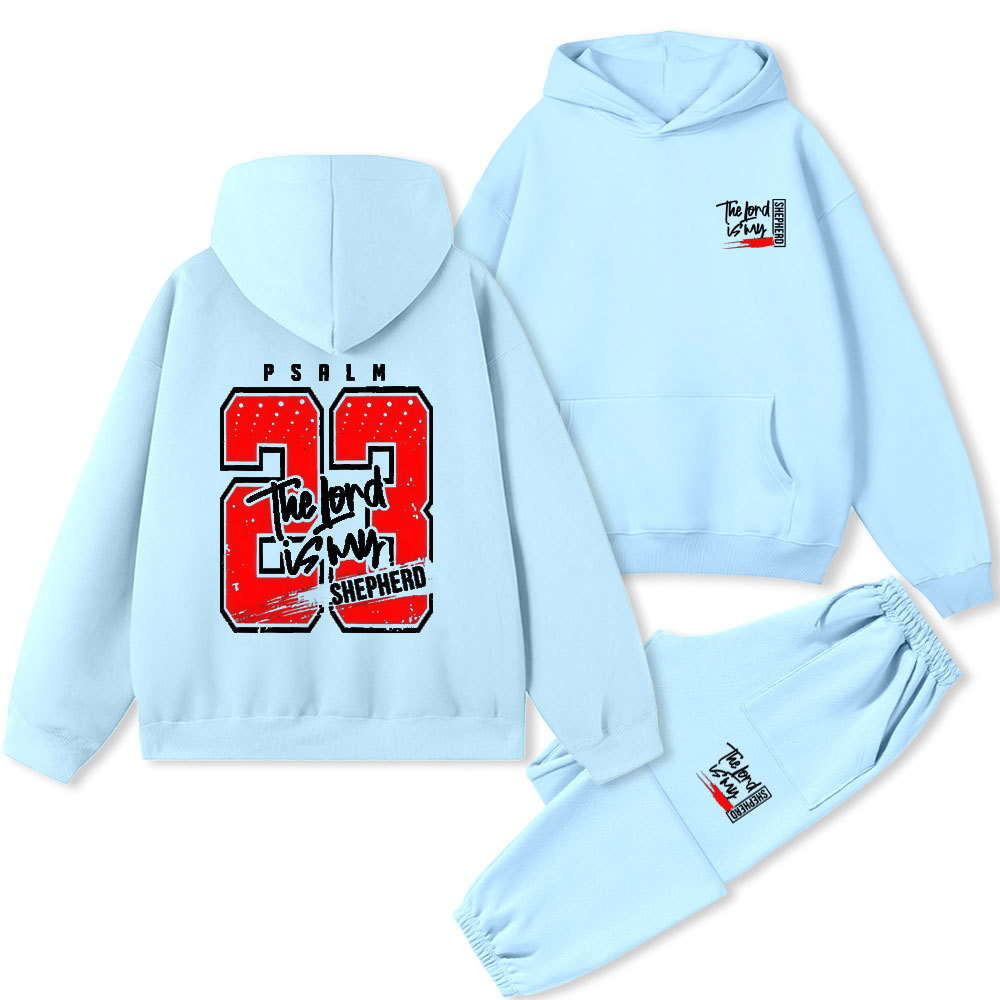 The Lord Is My Shepherd Christian Fleece Hoodie Set