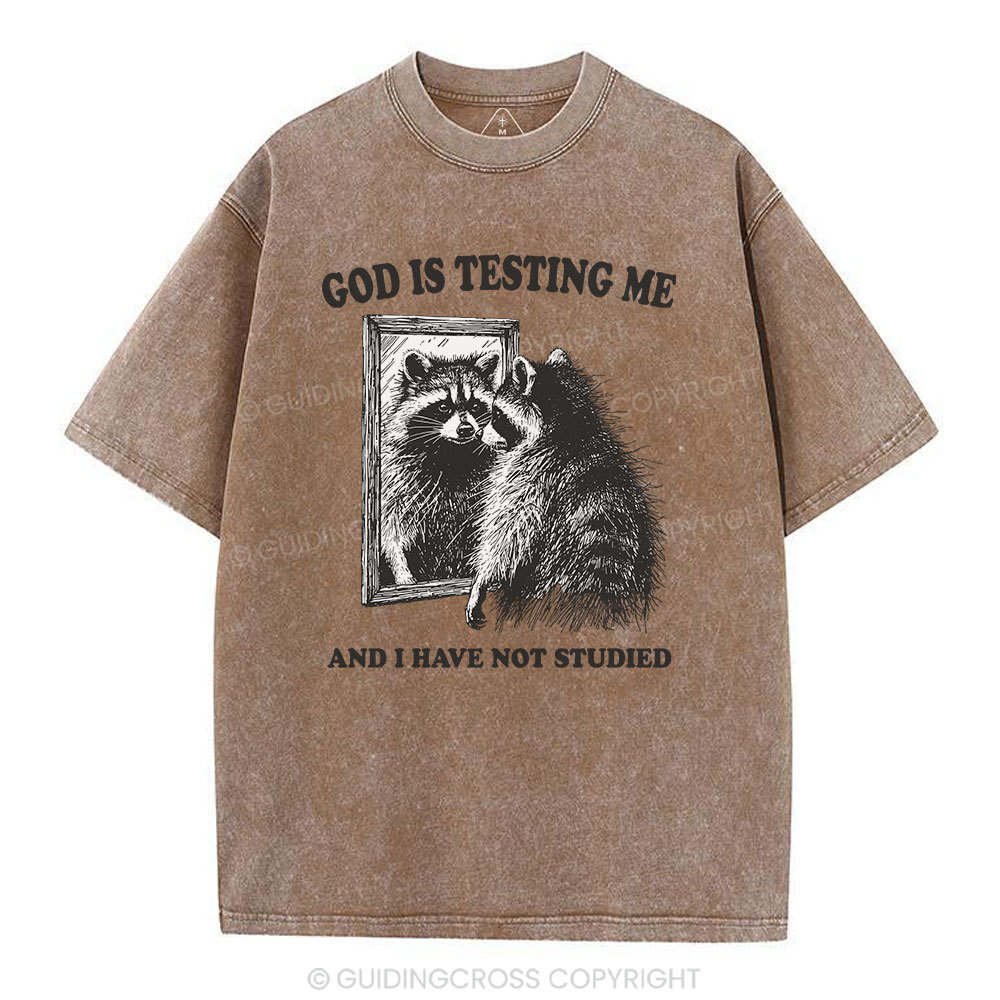 God Is Testing Me And I Have Not Studied Christian T-Shirt Sale - GuidingCross