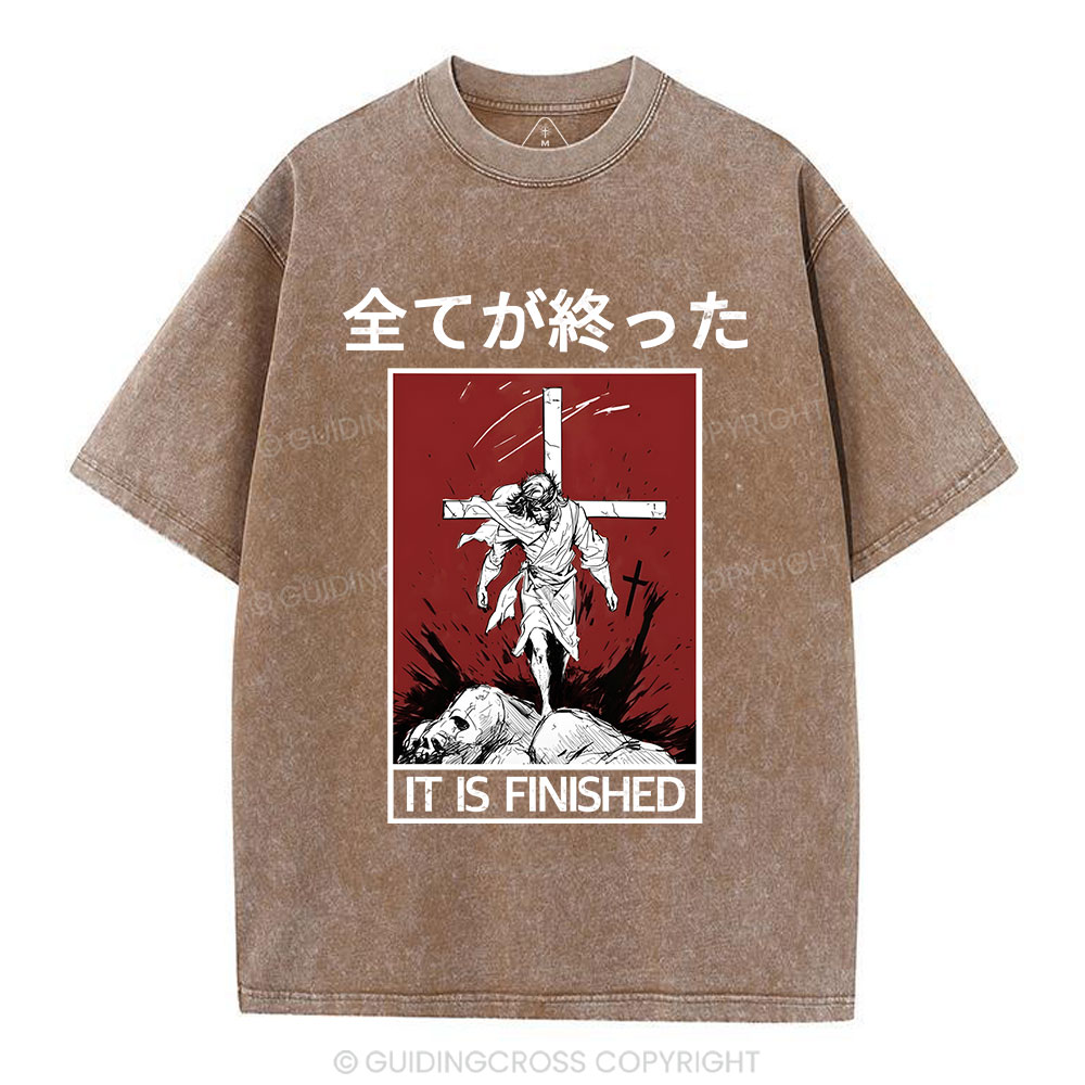 It Is Finished Christian Washed T-Shirt