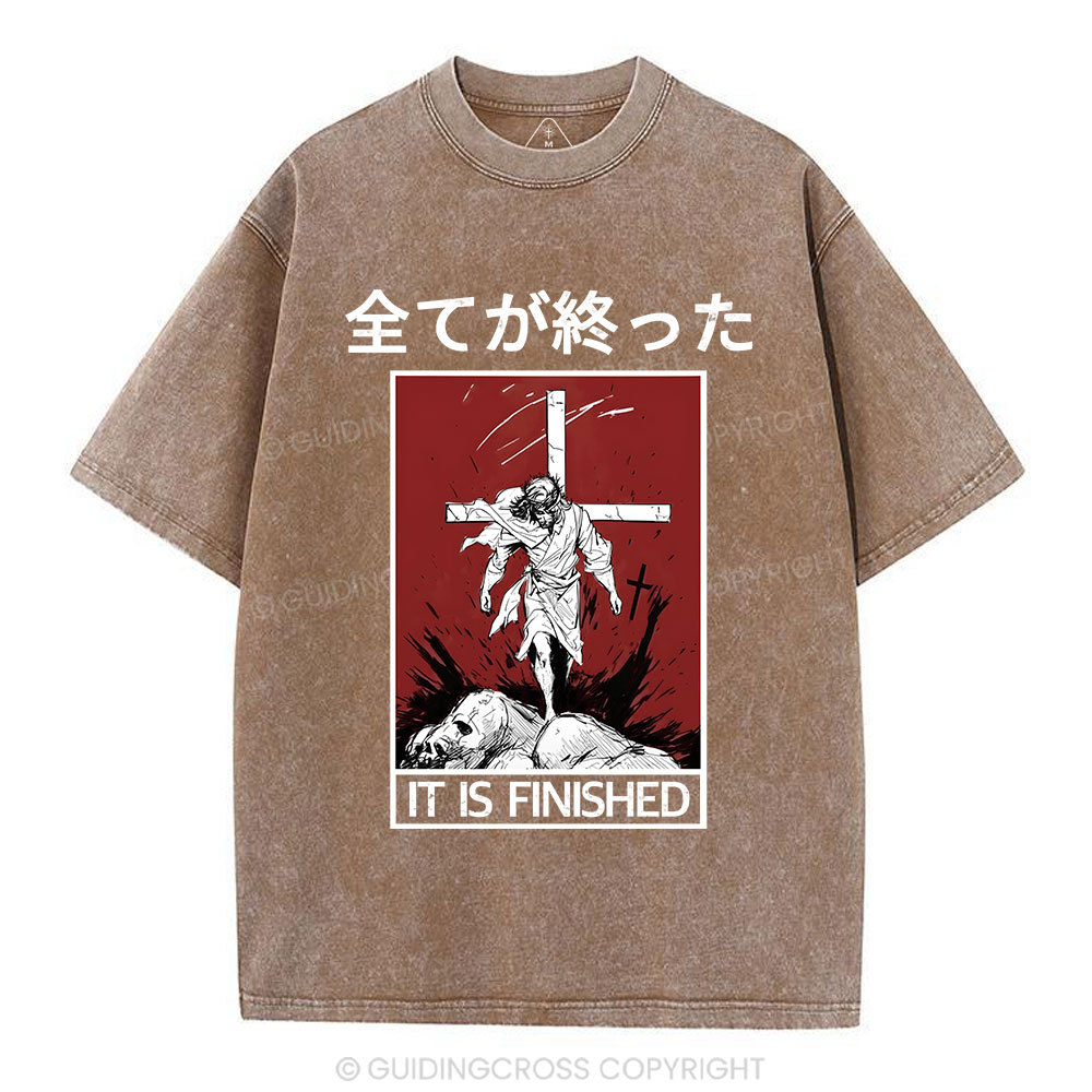 It Is Finished Christian Washed T-Shirt
