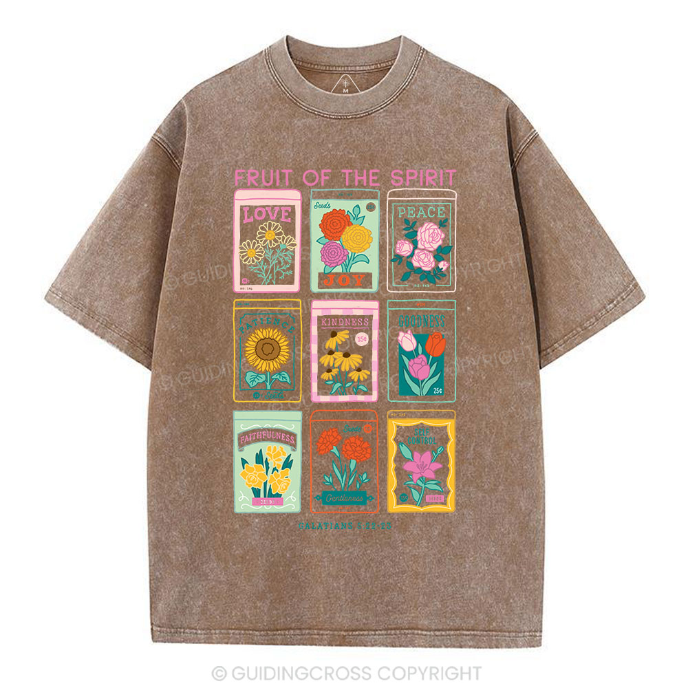 Fruit Of The Spirit Christian Washed T-Shirt
