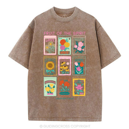 Fruit Of The Spirit Christian Washed T-Shirt