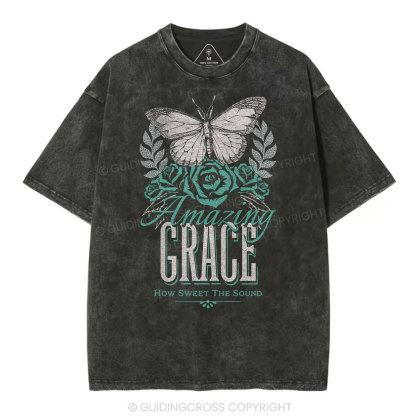 Amazing Grace Christian Washed T-Shirt