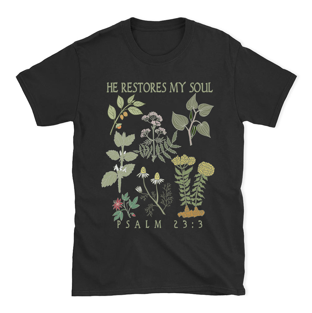He Restores My Soul Christian T-Shirt