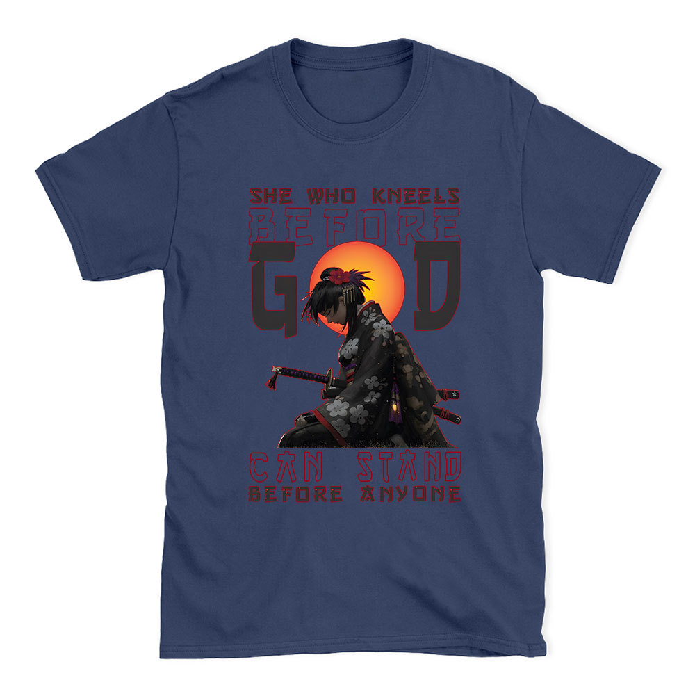 She Who Kneels Before God Christian T-Shirt