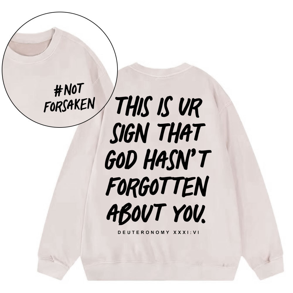 Not Forsaken Christian Washed Sweatshirt