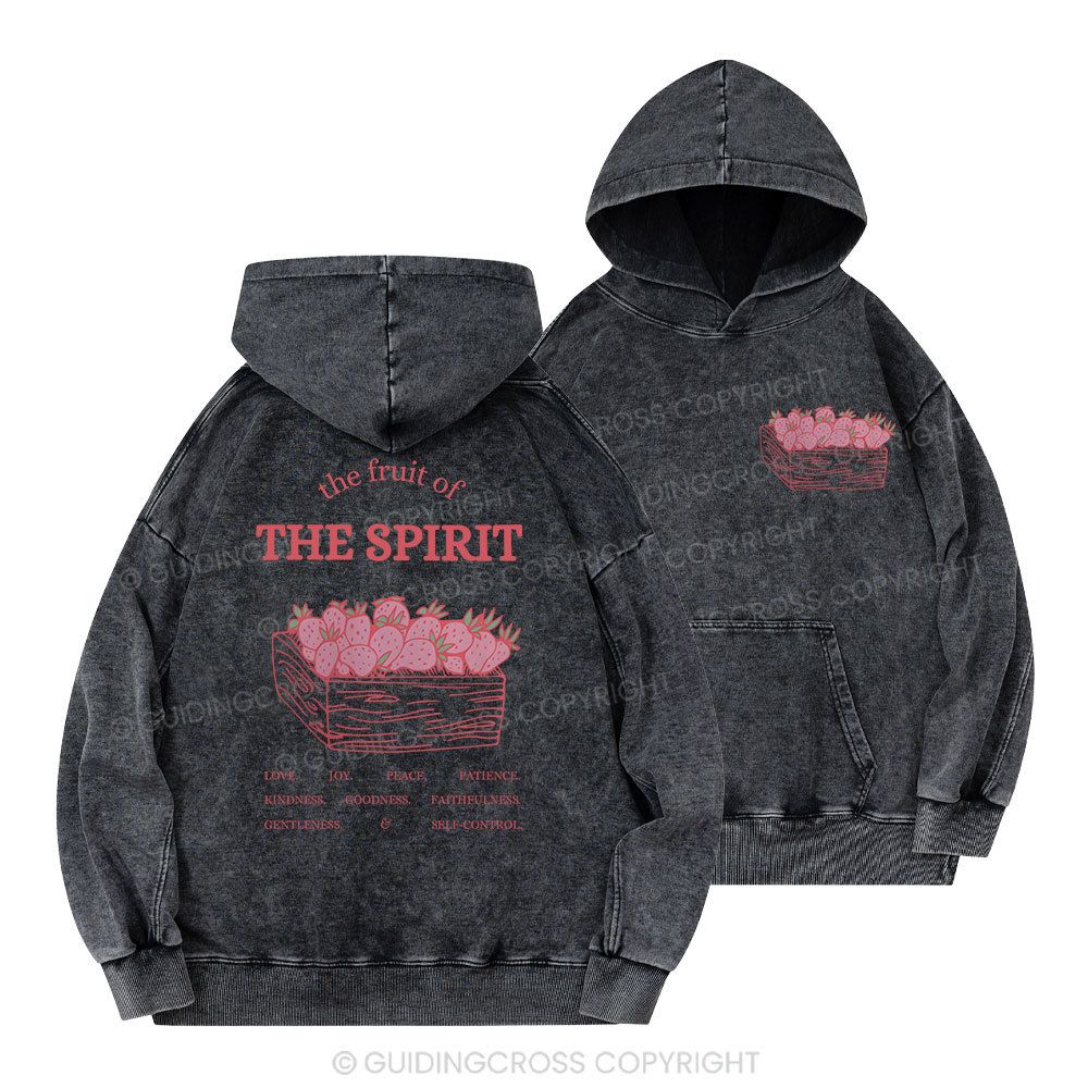 The Fruit Of The Spirit Christian Washed Hoodie 