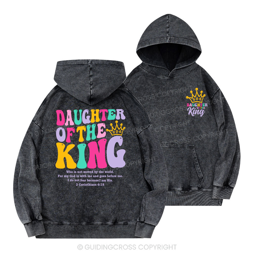 Daughter Of The King Christian Washed Hoodie