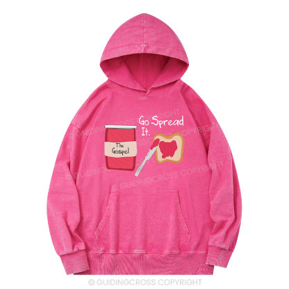 The Gospel Go Spread It Christian Washed Hoodie