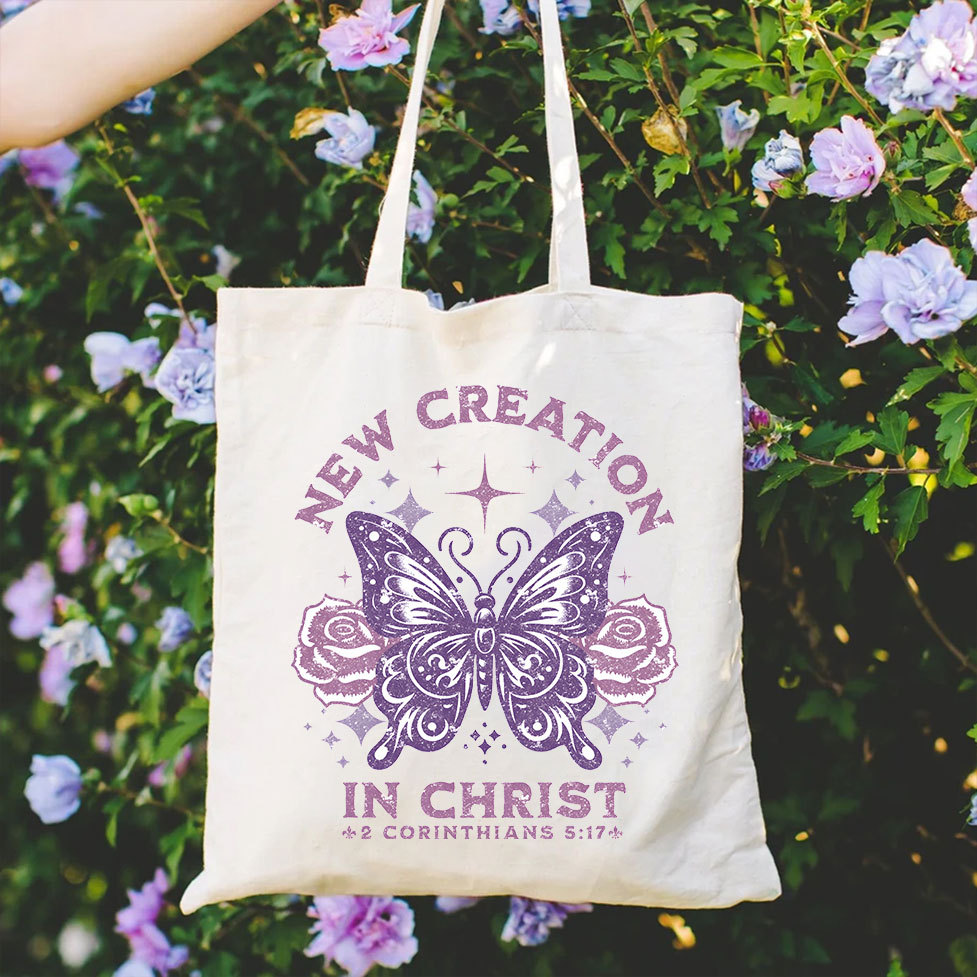 New Creation Christian Canvas Tote Bag