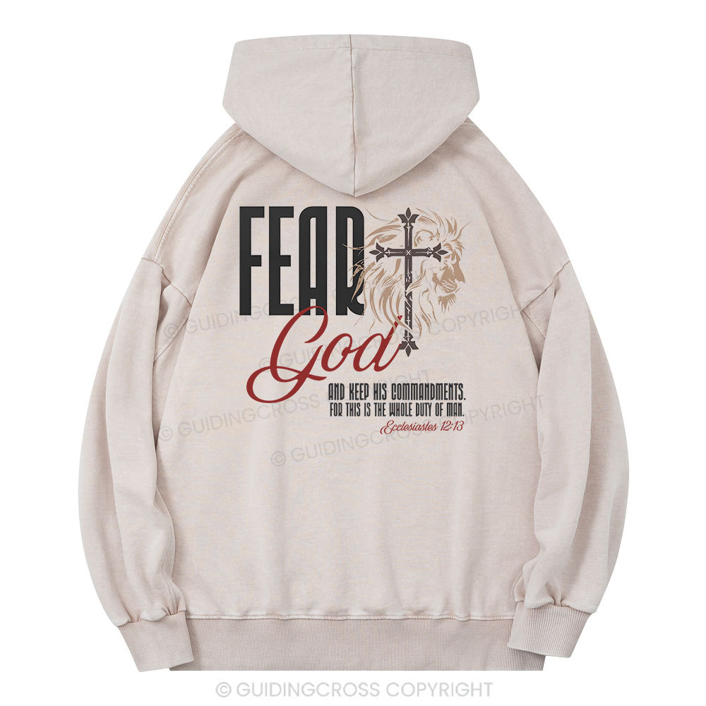 Fead God Christian Washed Hoodie